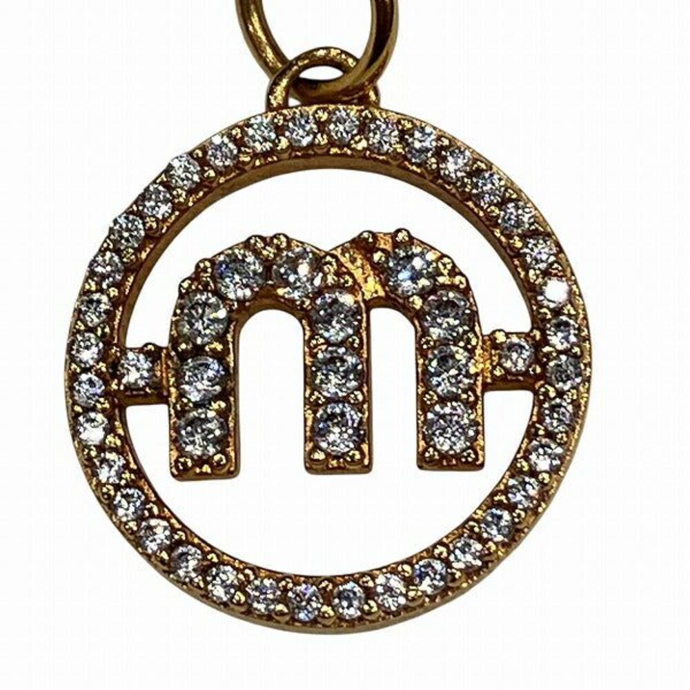Miu Miu M Logo Pearl Necklace - Picture 8 of 9